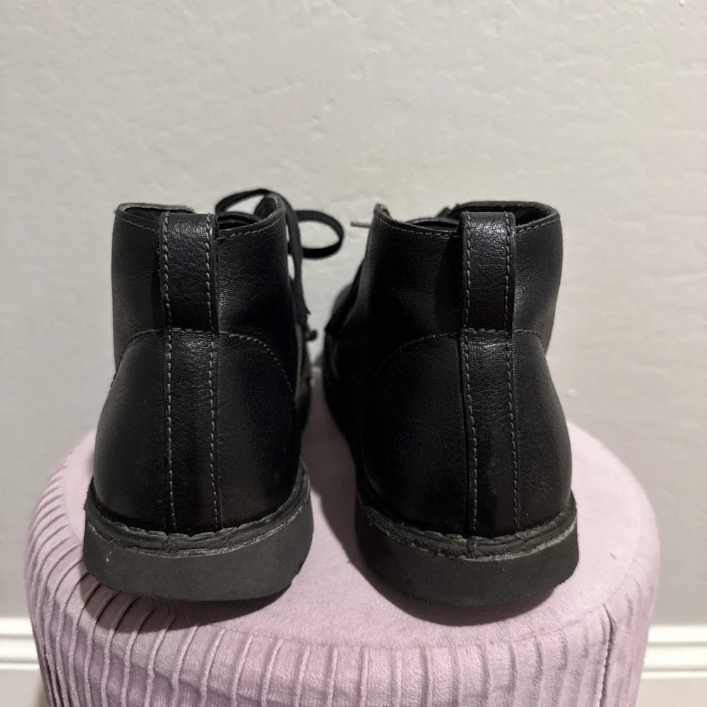Birkenstock Ankle High Black Leather Men's Boots EU 43 US 10 Harris Chukka